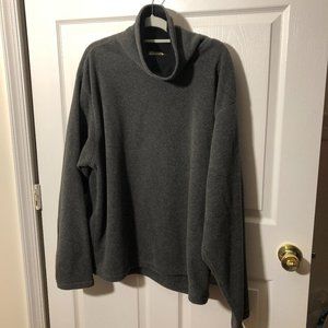 J Crew men gray charcoal sweater, high neck, XLT